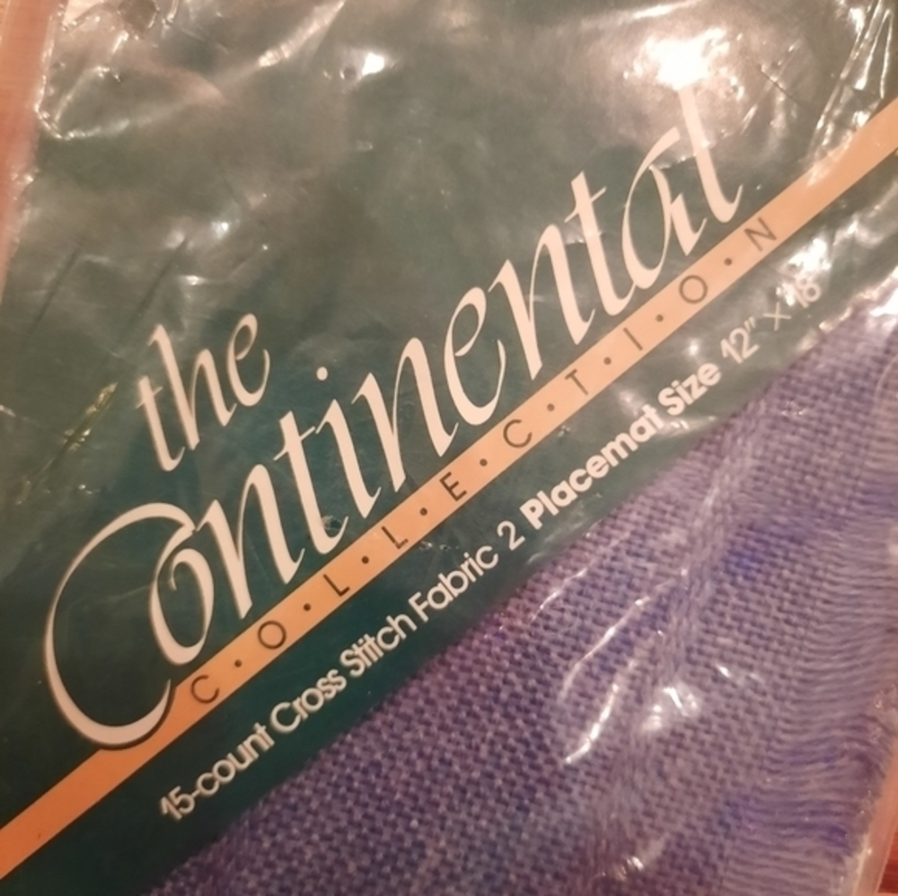 Cross Stitch Placemats! Vintage The‎ Continental - Blue